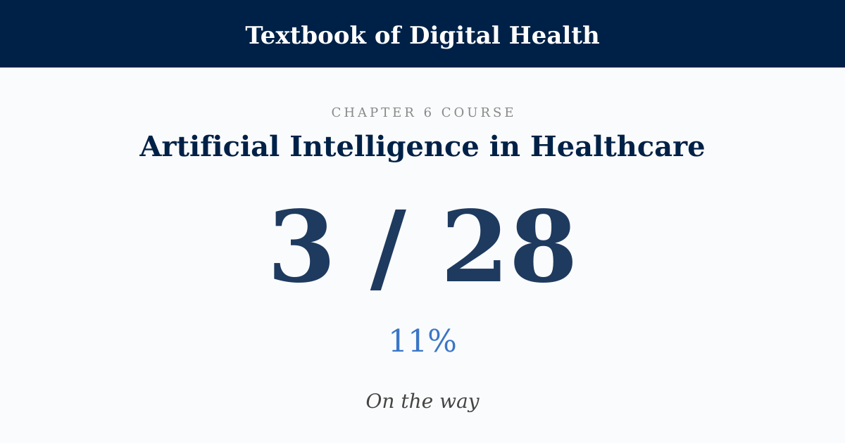Score card: 3 of 28 on Artificial Intelligence in Healthcare