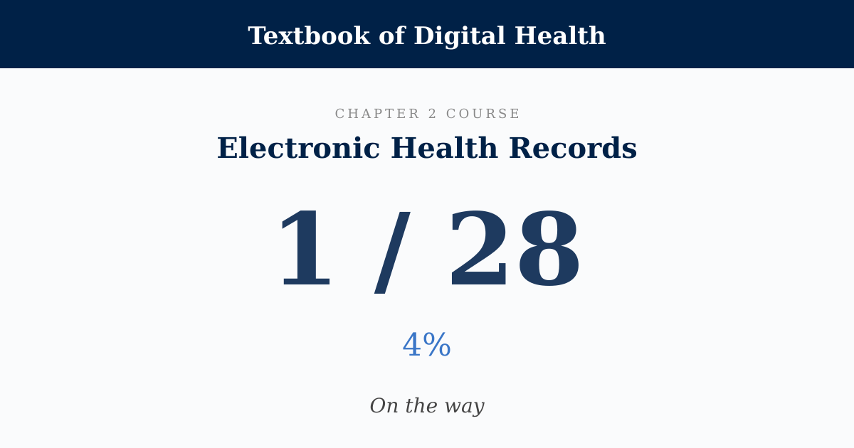 Score card: 1 of 28 on Electronic Health Records