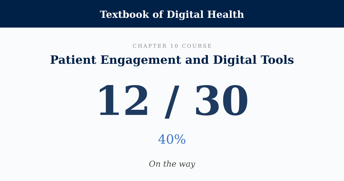 Score card: 12 of 30 on Patient Engagement and Digital Tools