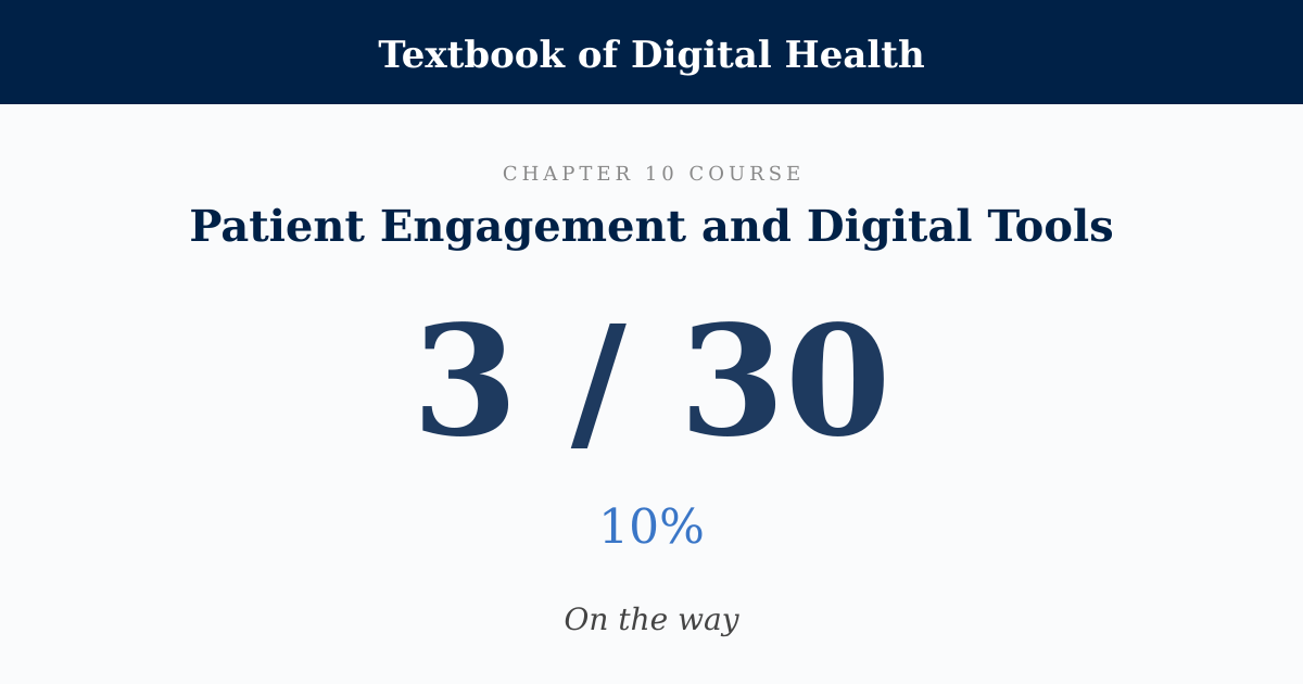 Score card: 3 of 30 on Patient Engagement and Digital Tools