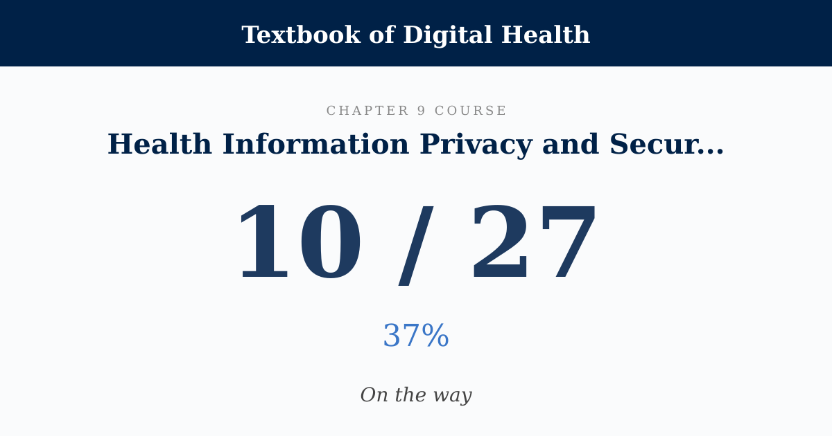 Score card: 10 of 27 on Health Information Privacy and Security