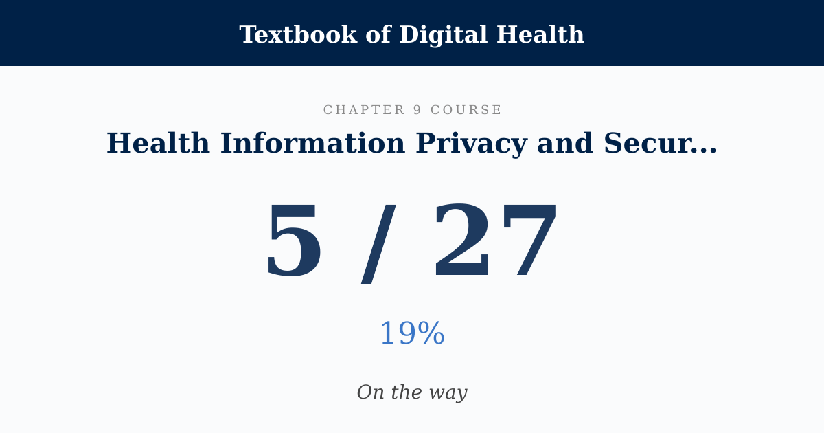 Score card: 5 of 27 on Health Information Privacy and Security