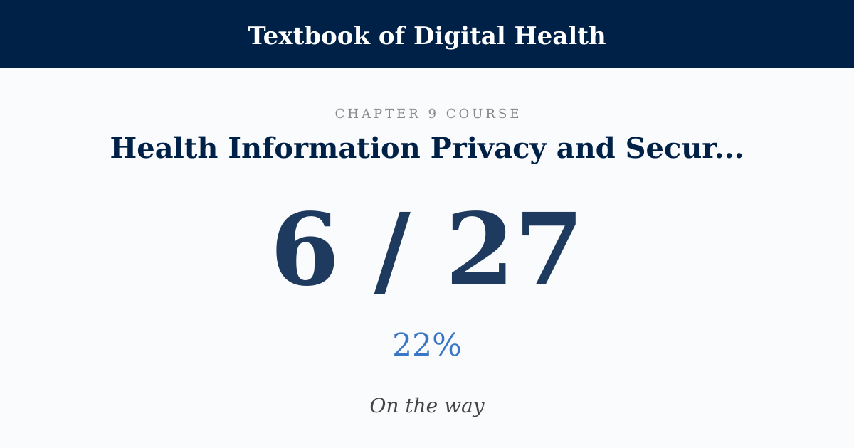 Score card: 6 of 27 on Health Information Privacy and Security