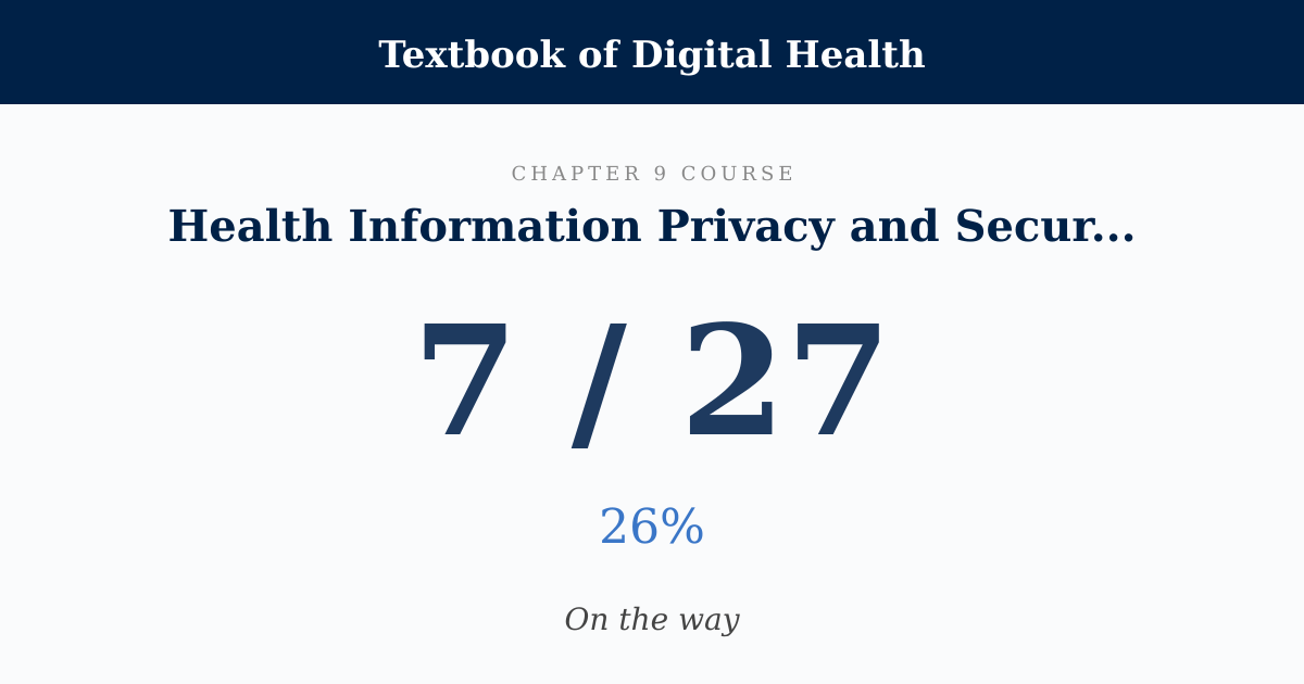 Score card: 7 of 27 on Health Information Privacy and Security