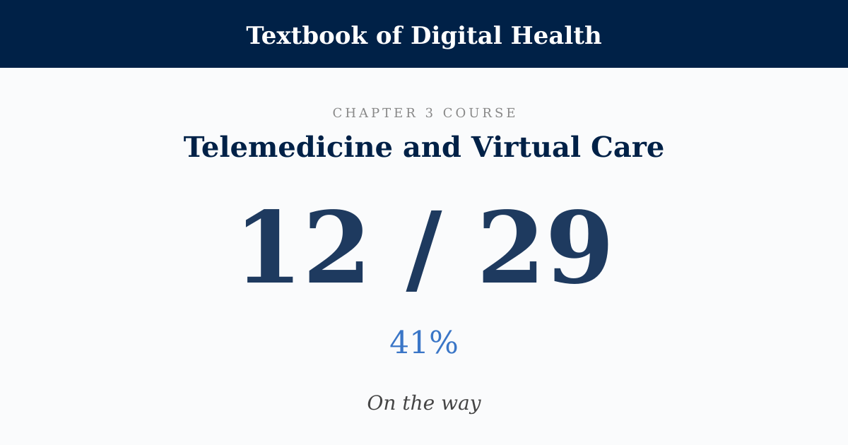 Score card: 12 of 29 on Telemedicine and Virtual Care