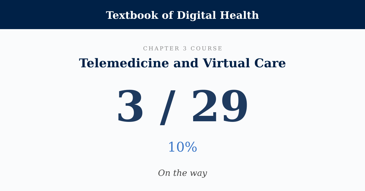 Score card: 3 of 29 on Telemedicine and Virtual Care