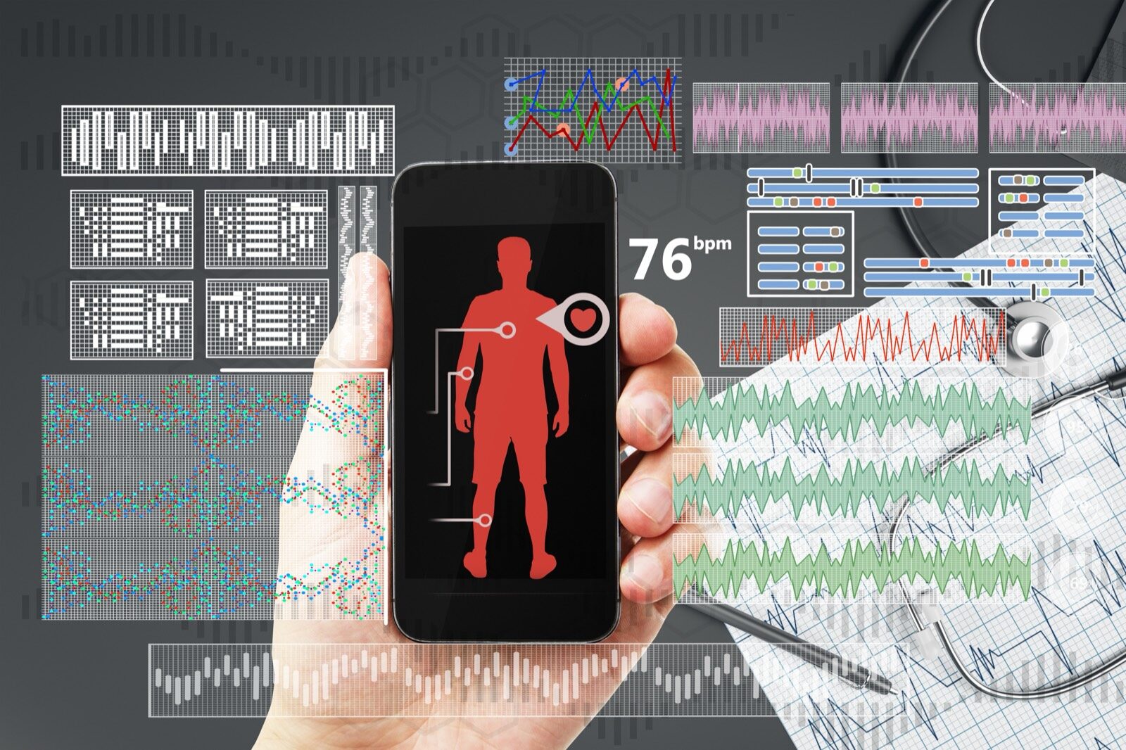 Figure 4.1: Smartphone health monitoring application.