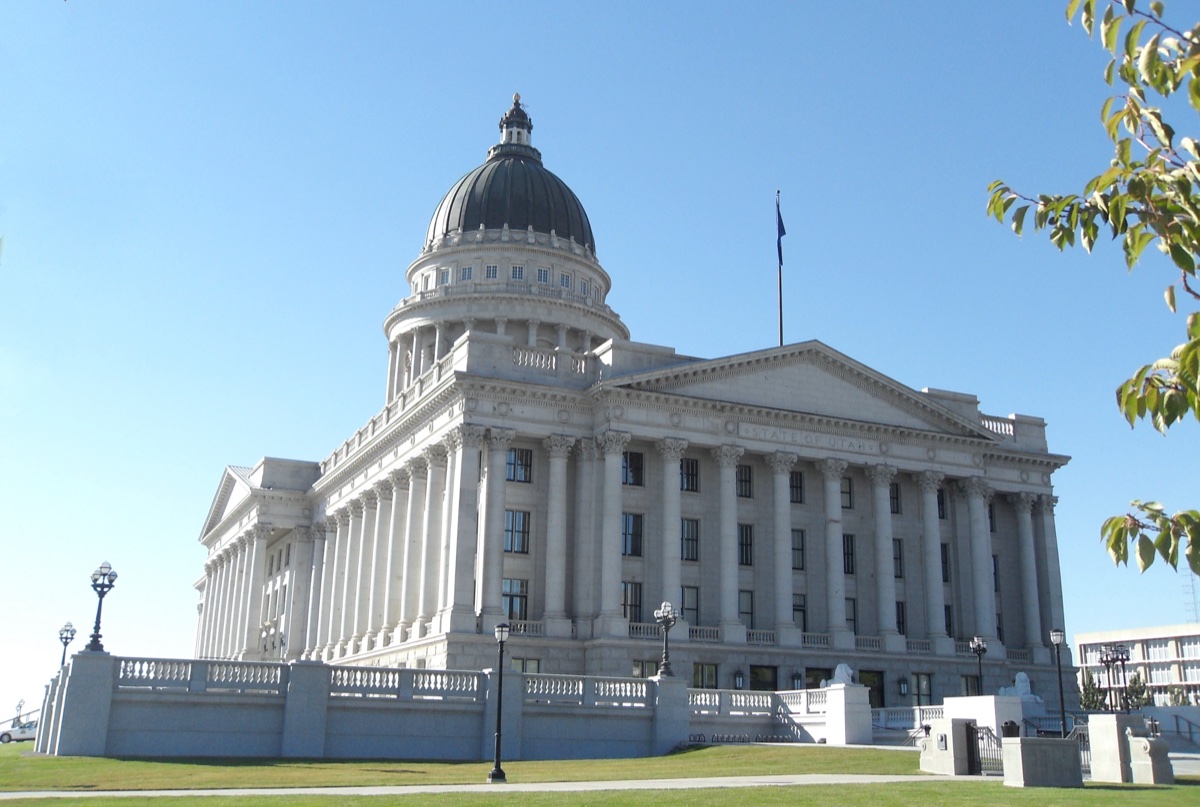 The Utah State Capitol building